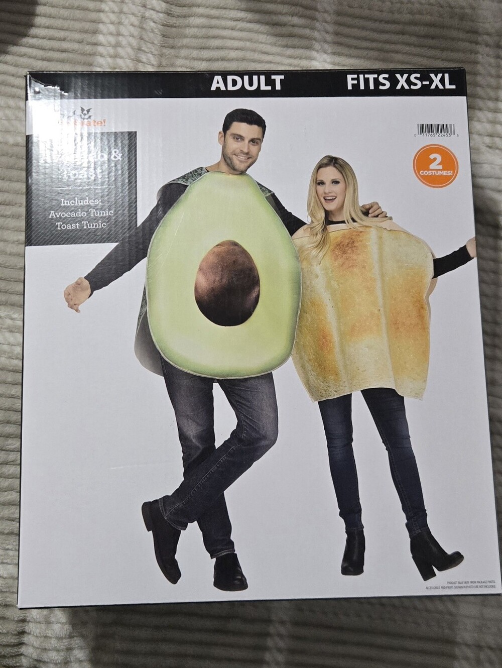 New Avocado & Toast Couples Costume - Green / Yellow